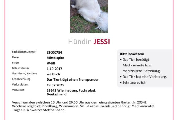 Jessi in Wienhausen vermisst